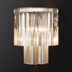 Ryan Triangular Crystal Sconce 15"H
